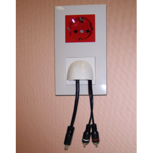 Кабельный ввод открытый, 45х45, белый